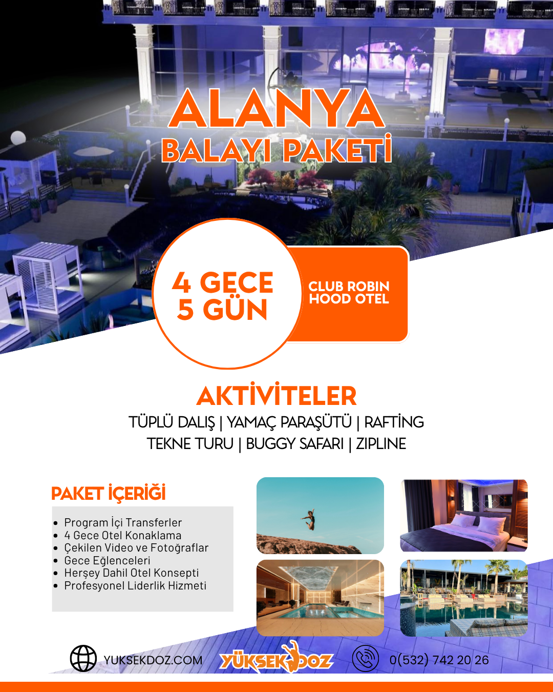 Club Robin Hotel Alanya - Balayı